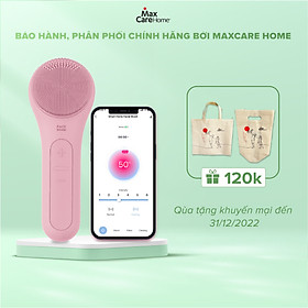 Máy rửa mặt kết nối app thông minh Maxcare Max999PRO sản phẩm cao cấp theo dõi và cài đặt chế độ làm sạch da chuyên biệt