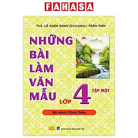 Sách - Những Bài Làm Văn Mẫu Lớp 4 - Tập 1 (Cánh Diều)
