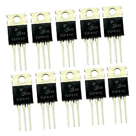 10x TIP41C NPN Transistor Công Suất Amp Chuyển Mạch Triode Đến-220 100V 6A 65W Bán Dẫn Sản Phẩm
