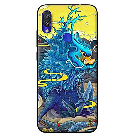 Ốp in cho Xiaomi Redmi Note 7 Rồng Xanh Nền Vàng - Hàng chính hãng