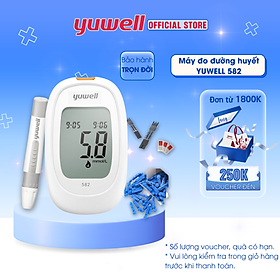 Máy Đo Đường Huyết Thế Hệ Mới Yuwell Accusure 582 - Kết Quả Chính Xác - Bảo Hành Trọn Đời