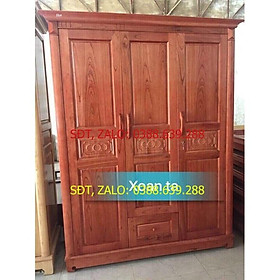 Tủ xoan đào xịn 3 cánh