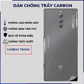 Mua Miếng dán nubia redmagic 8 pro carbon trong và đen chống trầy xướt chống bám vân tay phụ kiện huỳnh tân store