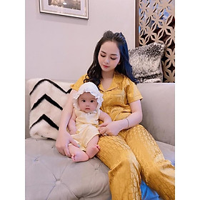 Bộ ngủ pijama lụa gấm cao cấp