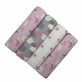 4 cái/lốc Chăn lưới cho bé 100% cotton flannel Bé chần gòn nhận được sơ sinh nhiều màu sắc cobertor bé bedsheet supersoft chăn 76x76cm - one