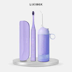 Combo Bàn chải điện Sonic Whitening Toothbrush Và Máy Tăm Nước Cầm Tay Halio UltraClean Oral Irrigator - Periwinkle