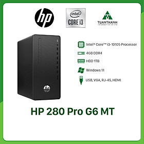 Mua Máy tính để bàn - PC HP 280 Pro G6 MT/ Core i3-10105/ 4G/ 1TB/ WL+BT/ Windows 11 - Hàng Chính Hãng