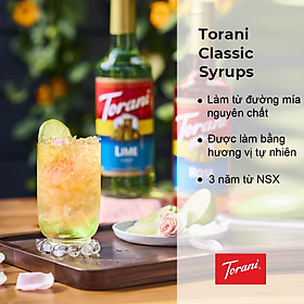 Siro Pha Chế Vị Chanh Xanh Torani Classic Lime Syrup 750ml Mỹ