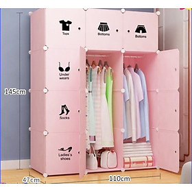 Mua  MẪU MỚI   Tủ Nhựa Đựng Quần Áo Lắp Ghép Đa Năng 12 ô Size Lớn