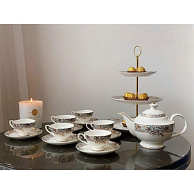 Mua Bộ Trà Sứ Xanh Ngọc Dây Vàng Imperial Hàng chính hãng