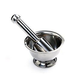 Mua Bộ Cối Chày làm bằng inox 304 đường kính 17cm dùng để giã thức ăn  giã cua chống nấm mốc