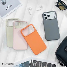 Ốp lưng Silicon Cooyee màu CAM chống bẩn cho Iphone 17 ProMax Có nút phủ Camera Control - Hàng chính hãng