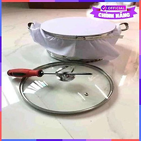 Mua Bộ Dụng Cụ 3 Món Đai Vouller Inox  Vải Và Cây Gạt Làm Bánh Cuốn Tiện Dụng - Hàng Chính Hãng