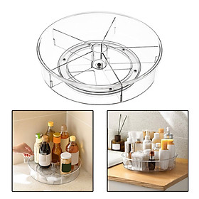 Round Turntable Kitchen Organizer Rotating Spice Rack Holder for Cupboard