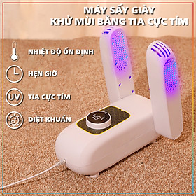 Mua Máy sấy khô giày khử mùi hôi cao cấp Bằng Tia Cực Tím - Máy sấy khử mùi hôi nhanh tróng tiện dụng dụng cụ làm khô giày chống mùi hôi của những ngày mưa gió (Trắng)