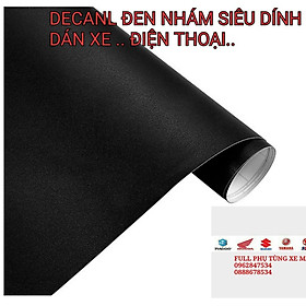 5 mét decal đen nhám (đen cát) khổ 60cm x 5 mét cho xe máy.... điện thoại