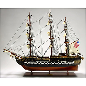 Mua Thuyền gỗ trang trí USS Constitution dài 95cm (lắp ráp sẵn)