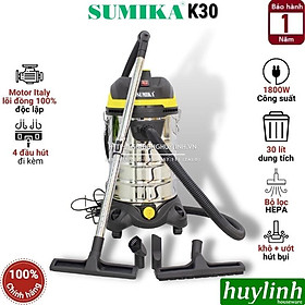 Mua Máy hút bụi công nghiệp khô và ướt Sumika K30 - 30 lít - 1800W - Motor lõi đồng - Hàng chính hãng