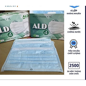 [Có sẵn] [Chính hãng] Khẩu trang 4 lớp chính hãng ALD kháng khuẩn Full thùng 50 hộp 2500c