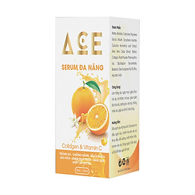 Serum Đa Năng ACE Collagen & Vitamin C, Trắng da, Chống nắng, Ngăn ngừa lão hóa, Giảm mụn thâm, Nám sạm, Giúp tái tạo da (30ml)