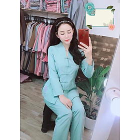 Áo Lam Đi Chùa - Bài Lai Tim Màu Xanh Thạch Thêu