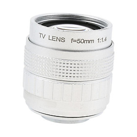 50mm 1/2"  f1.4 C Mount CCTV Compact Prime Lens for Olympus Panasonic M 4/3
