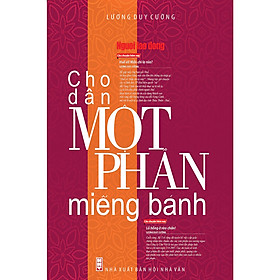 [Download Sách] Cho Dân Một Phần Miếng Bánh