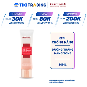 Kem Chống Nắng Dưỡng Trắng Nâng Tone Da Cell Fusion C Brightening Tone Up Sunscreen 100 SPF50+/ PA ++++ (50ml)