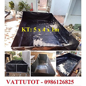 Mua BỂ BẠT NUÔI ẾCH  NUÔI LƯƠN  ỐC  CÁ KT:5x4x1m