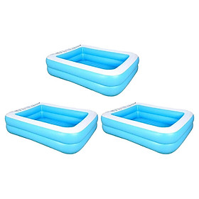 3pcs Family Swimming Pool Outdoor Garden Summer Inflatable Kids Paddling Pools