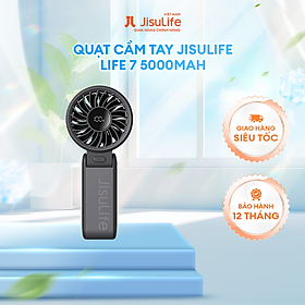 Mua Quạt cầm tay mini Jisulife Life 7 ABS 5 cấp độ gió 3600mAh/5000mAh - Sử dụng liên tục 12h - Hàng Chính hãng