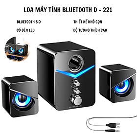 Loa Máy Tính Bluetooth- Loa Vi Tính Để Bàn Sothing D-221 Bass Cực Đã, Có Led, Thiết Kế Nhỏ Gọn- Hàng Chính Hãng