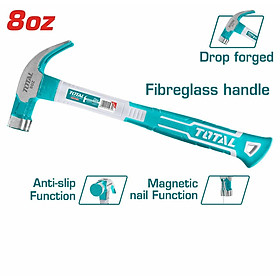 Mua BÚA NHỔ ĐINH CÁN SỢI THỦY TINH 220G-450G TOTAL THTCH0086  THTCH0166 - HÀNG CHÍNH HÃNG