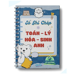Sách - Sổ ghi chép Toán - Lý - Hóa - Sinh - Anh (WU)