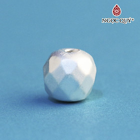 Charm bạc tròn 3D - Ngọc Quý Gemstones