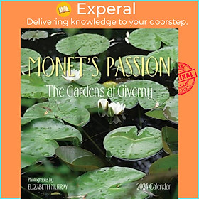 Sách - Monet's Passion - The Gardens at Giverny 2024 Mini Wall Calendar by Pomegranate (UK edition, paperback)