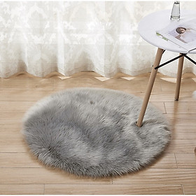 Thảm lông tròn siêu mịn trang trí pa9165