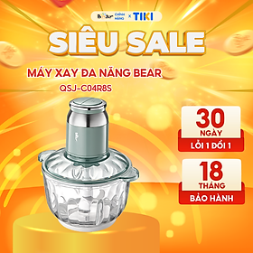 Máy xay thịt Bear QSJ-C04R8S - Đa năng chức năng, công xuất lớn, tiện dụng - Hàng nhập khẩu