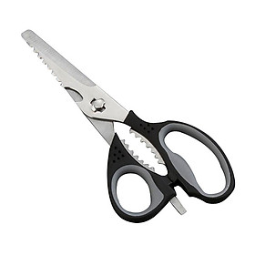 Combo kéo nhà bếp 6 chức năng + dao gọt hoa quả có nặp đậy - Tặng đá mài dao kéo nội địa Nhật Bản