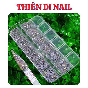 Mua Khay đá chân lưới màu Bạc mix size 1440 viên Thiên Di Nail