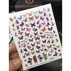 Stick dán 6d - Mẫu bướm dạ Quang,S