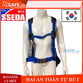 Mua Dây đai an toàn bán thân SSEDA H451 móc nhôm tự rút kèm giảm sốc  khóa an toàn 2 cấp  sợi cường lực bền bỉ  nút bấm rút