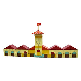 Đồ chơi gỗ lắp ghép mô hình chợ Bến Thành Colligo 10318