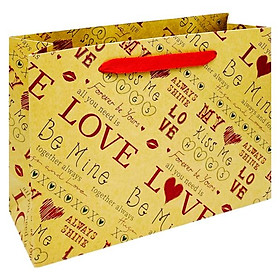Túi Đựng Quà Kraft Dạng Ngang - Size L - Linh Lan - Mẫu 23