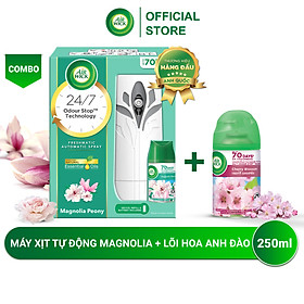 Bộ máy xịt phòng tự động Air Wick magnolia + lõi cherry blossom