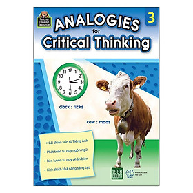 Sách  Analogies for Critical Thinking (tập 3) - BẢN QUYỀN