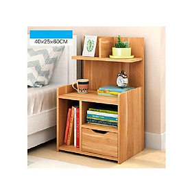 Mua Tủ đầu giường mini bằng gỗ  kệ đầu giường 40x60x25cm {Hàng cao cấp}