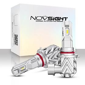 NOVSIGHT Car LED Fog lights 3500LM/Bulb Headlight Bulbs Kit 6000K White Running Light 20W/Bulb, Novsight H1, HID Decoder