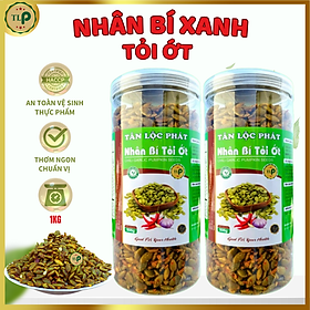 NHÂN HẠT BÍ XANH RANG TỎI ỚT TÂN LỘC PHÁT COMBO 1KG - MỖI HŨ 500G