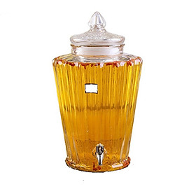 BÌNH NGÂM RƯỢU THỦY TINH TRÁI KHẾ 8897 8.5L